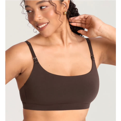 Cotton Lace Trim Nursing Bralette