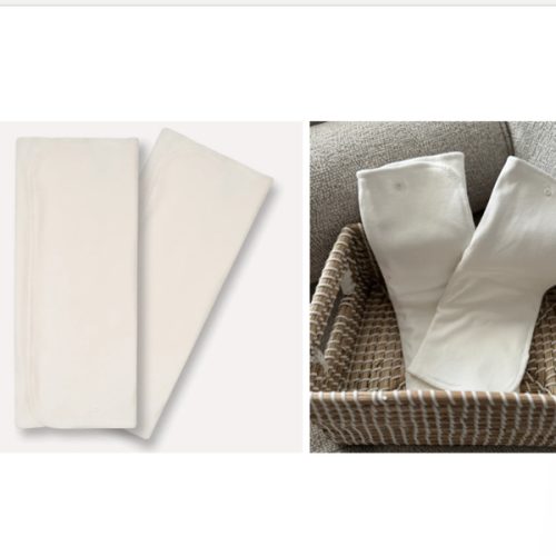 3 Layer Cotton Prefold 2 Pack with Snaps