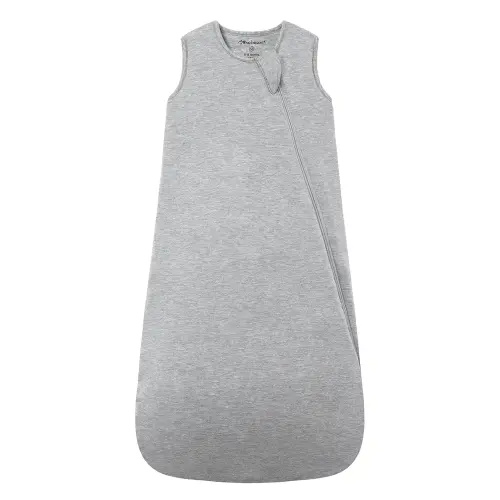 Mosebears Unisex Rayon Made from Bamboo Wearable Blanket with 2-Way Zipper,2.5 Tog Baby Winter Sleep Sack (Grey,0-6 Months)