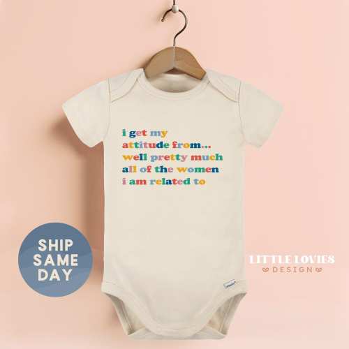 Funny Baby Onesies® Brand, Feminist Baby Shower Gift Bodysuit, Baby Girl Outfit (CA-WOM12)