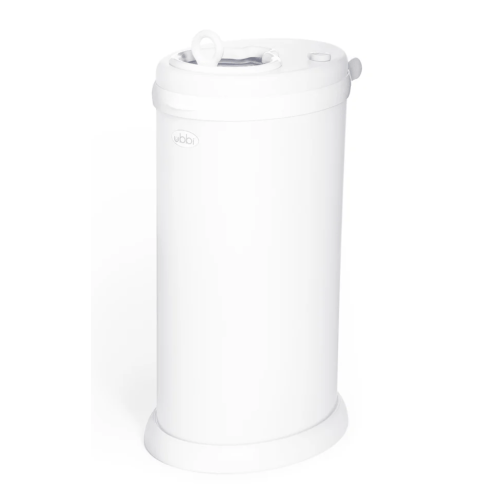 Stainless Steel Diaper Pail - WHITE