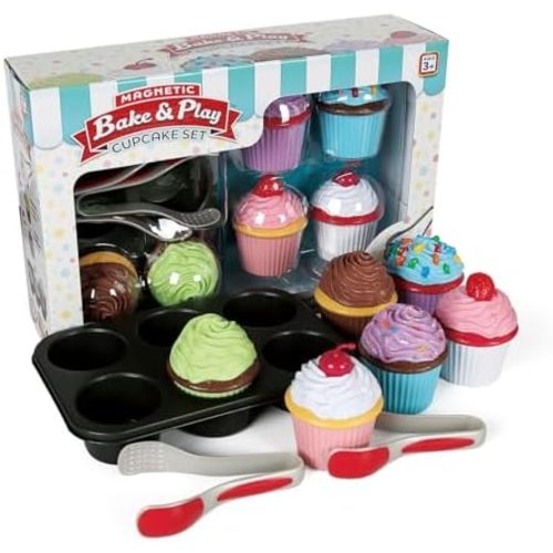 Popular Playthings Magnetic Bake & Play Cupcakes Set, Deluxe