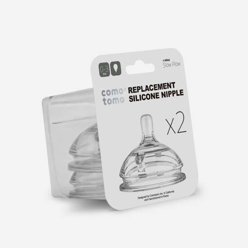 Comotomo Replacement Nipple 2 pk