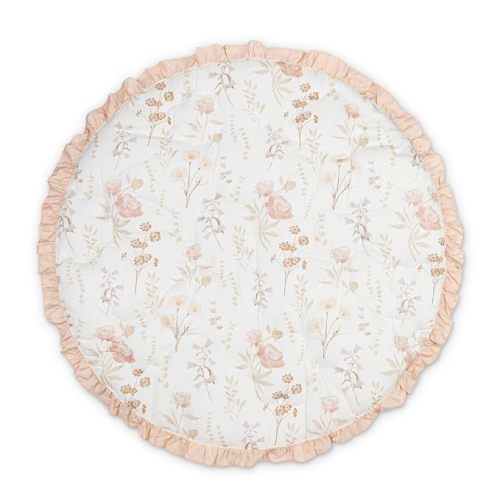 Crane Baby Activity Mat, Floor Mat for Babies and Toddlers, 36" x 36", Quilted Wildflower