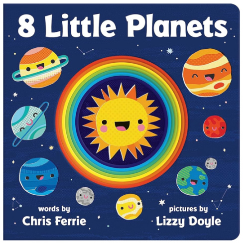 8 Little Planets: A Solar System Book for Kids with Unique Planet Cutouts