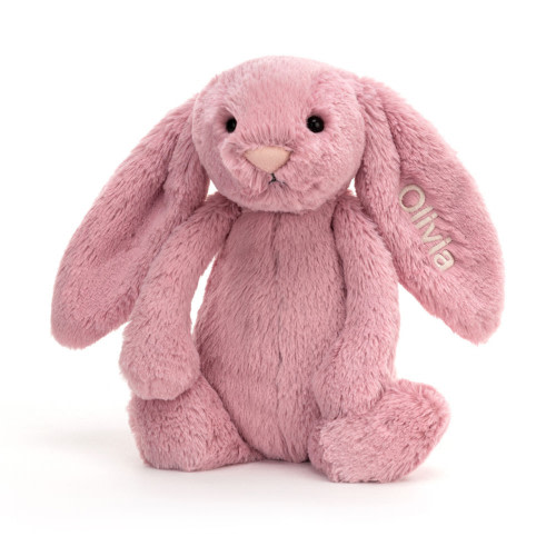 Personalized Bashful Tulip Pink Bunny Medium