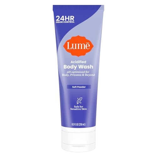 Lume Acidified Body Wash - 8.5 oz (Soft Powder) | 24-Hour Odor Control, Paraben & SLS Free, Removes Odor Better Than Soap, Safe for Sensitive Skin, Whole-Body Cleansing Wash