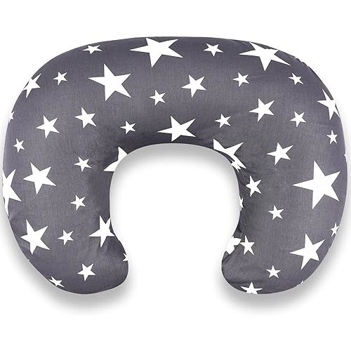 LLCJYYCY Nursing Pillow, Breastfeeding & Bottle Feeding Pillow – Standard Size, Breathable with Washable Cover, Hypoallergenic, Tummy Time & Sitting Support (0-12 Months)