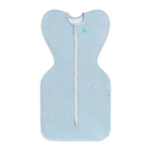 Love to Dream Baby Boy Swaddle Up Sleep Sack - Cotton 1.0 TOG Sleeveless Wrap - Twinkle Blue - M: Breathable Fabric, Two-Way Zipper