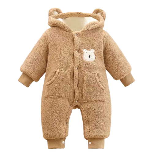 LRen Girls Down Coat Winter Warm Hooded Jacket Outerwear For Baby Toddler 0-24 Months,3-6 Months,Z14-Coffee