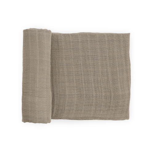 Organic Cotton Muslin Swaddle Blanket - Driftwood