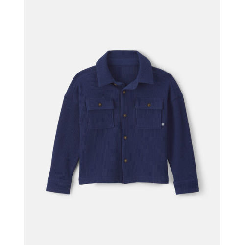 Toddler Boy Thermal Long-Sleeve Button-Down Shirt - Navy Blue - OshKosh B'gosh | Carter's