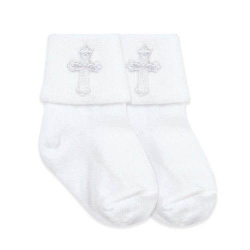Jefferies Socks Baby Seamless Smooth Toe Christening Turn Cuff Socks
