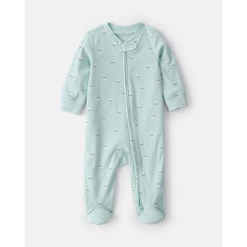 Baby Sailboat 2-Way Zip Sleep & Play Pajama - Green | Carter's