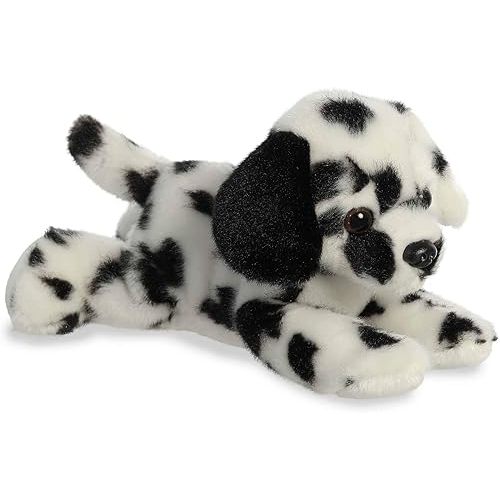 Aurora® Adorable Mini Flopsie™ Dipper Dalmatian™ Stuffed Animal - Mini Companions Ready for Playful Adventures - for Kids All Ages, Toddlers, Adults, and Families - White 8 Inches