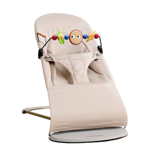 BabyBjorn Bouncer Tri-Fabric with Toy Bar - Beige
