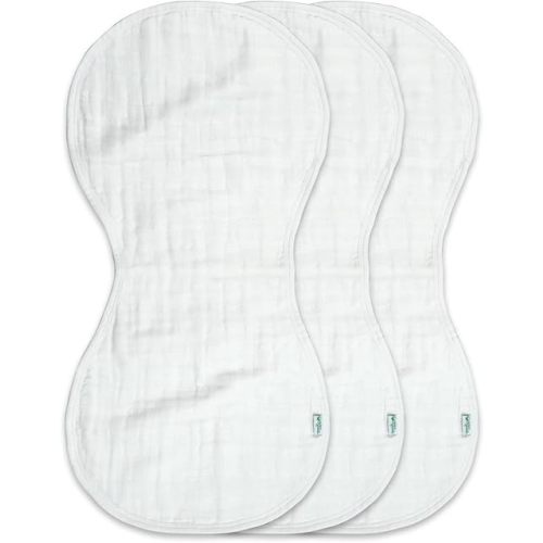 green sprouts Muslin Burp Cloths made from Organic Cotton 4 absorbent layers 100% organic cotton muslin