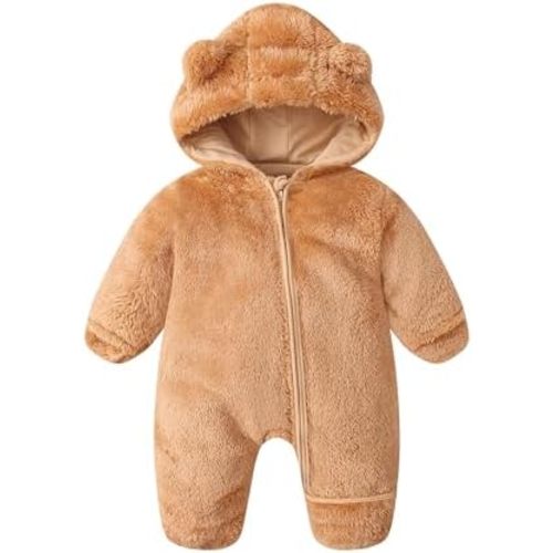 Newborn Baby Boy Snowsuit Toddler Girl Infant Fleece Winter Coat