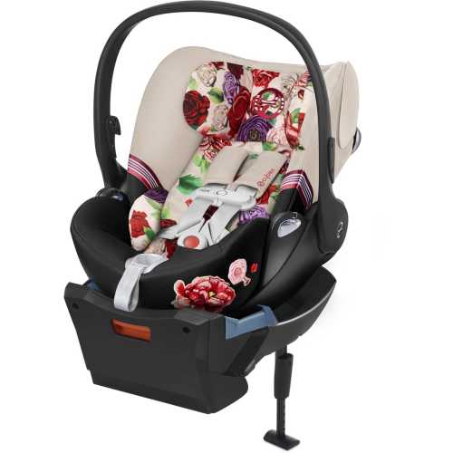 Cybex OPEN BOX Cloud Q SensorSafe Reclining Infant Car Seat - Spring Blossom Light