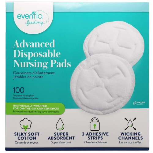 Evenflo Feeding Advanced Disposable Nursing Pads, 100 Pads