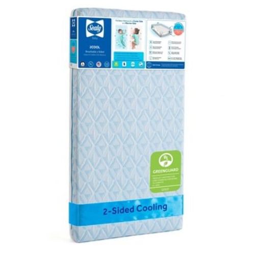 Sealy Baby 2Cool Breathable 2-Sided 5" Standard Crib and Toddler Mattress