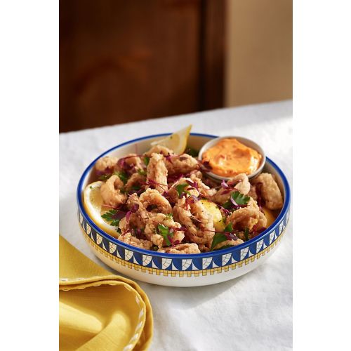 The Bistro Tile Stoneware Pasta Bowl: Italia Edition