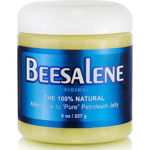 Beesalene Original - 100% Natural & Hypoallergenic Alternative to Petroleum Jelly - Lips, Hands, Baby, Makeup Remover and More (8 Ounce / 227 g)