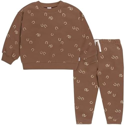 Gerber Baby & Toddler Boys' 2-Piece Fleece Sweatshirt and Jogger Set