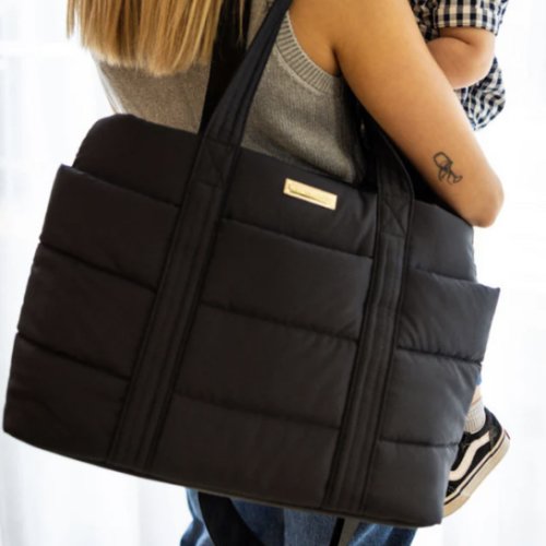 Cloud Tote Baby Bag - Black