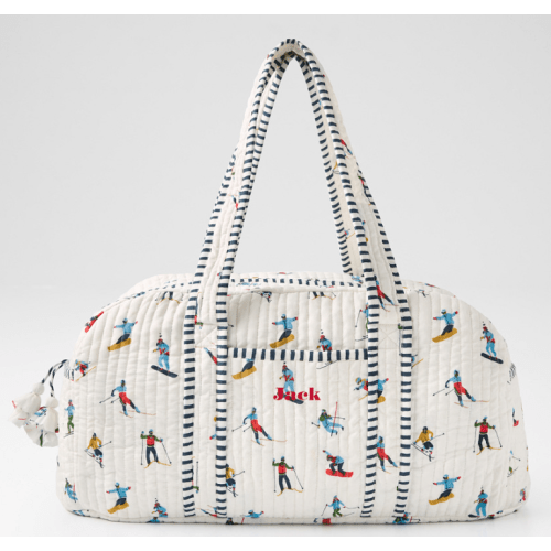 Block Print Duffle Bag