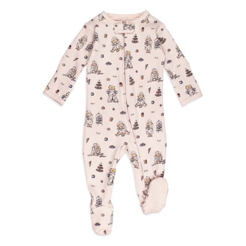 Sweet Paddington™ | Organic Zipper Footie 0-3m