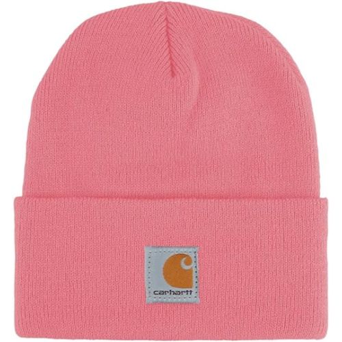 Carhartt Unisex Baby Knit Beanie Cuff Hat, Pink Lemonade,One Size