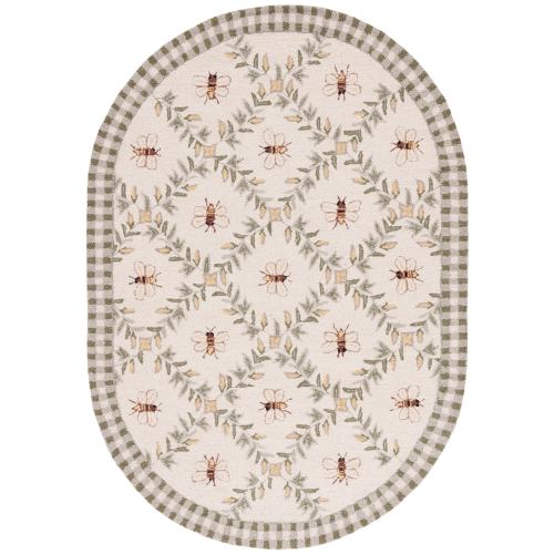 SAFAVIEH Handmade Chelsea Aubree French Country Trellis Wool Rug