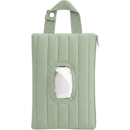 Quilted Wipes Pouch Baby Wipe and Diaper Pouch, Classic, Green