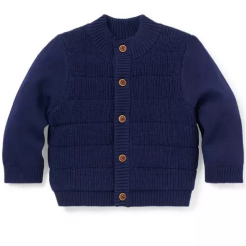 Baby Merchant Marine Baby Quilted Sweater Jacket by Janie and Jack