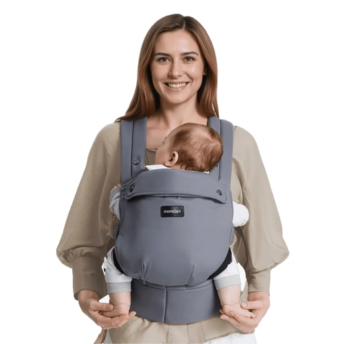Momcozy Baby Carrier for Newborn to Toddler, Ergonomic, Cozy and Lightweight, Carrier for 6-43.99 lbs Easy to Wear Hands Free Enhanced Lumbar Support