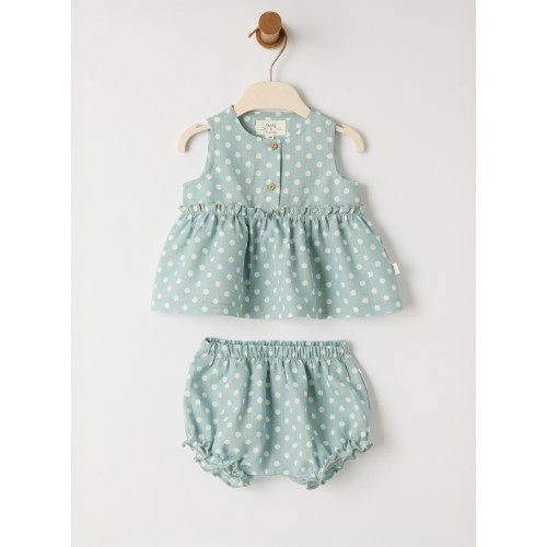 Polka dot two piece set