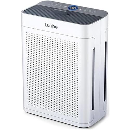 Air Purifiers for Home Large Room up to 3000sq.ft, LUNINO HEPA Double-Sided Air Purifier with Washable Filter, PM 2.5 Display Air Quality Sensors, Air Cleaner for Pets Hair, Odor, Dust, Smoke, Pollen