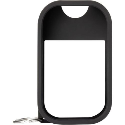 Touchland Hand Sanitizer Mist Case 1FL. OZ., Protective and Stylish Hand Sanitizer Spray Accessory, Silicone Case with Keyring, Jet Black