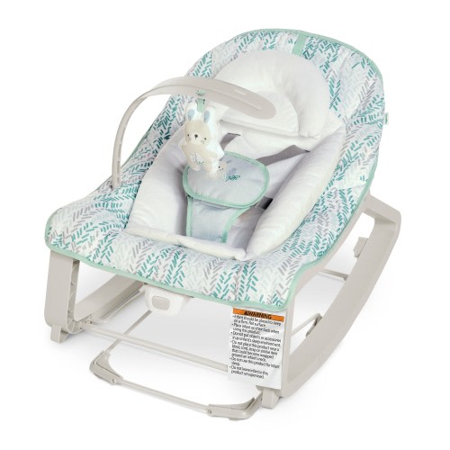 Ingenuity Keep Cozy 3-In-1 Grow With Me Bounce & Rock Seat Spruce