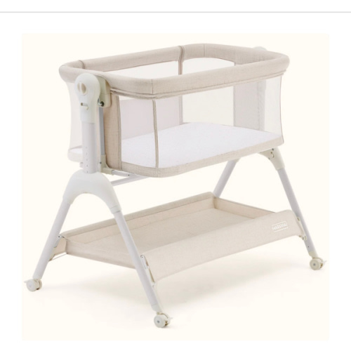 HARPPA Cuddly Sway | 3-in-1 Rocking Baby Bassinet & Bedside Sleeper with Anti-Reflux Mattress for Newborns | Attaches to Bed, Adjustable Height, Tool-Free Setup, Portable Wheels, CPSC Certified, Gentle Rocking Motion | Ideal for Infants, Safe Co-Sleeping