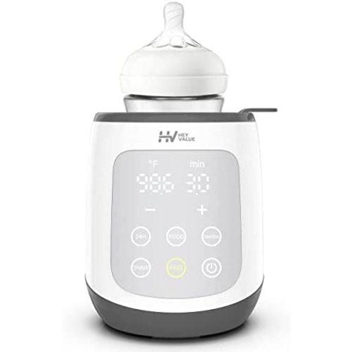 Bottle Warmer, Baby Bottle Warmer 5-in-1 Fast Baby Food Heater&Thaw BPA-Free Milk Warmer with LCD Display Accurate Temperature Control for Breastmilk or Formula