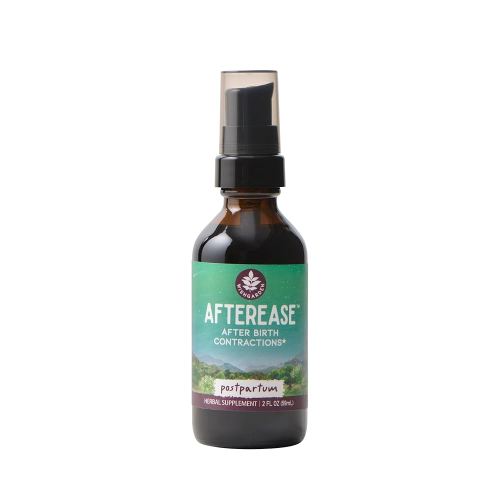 WishGarden Herbs AfterEase for After Birth Contractions - All-Natural Herbal Supplement with Cramp Bark & Black Haw Bark Soothes Afterbirth Contractions & Uterine Cramping, Postpartum Essentials, 2oz