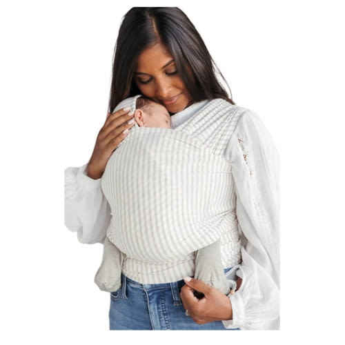 Solly Baby Wrap, Buttery-Soft Baby Carrier Newborn to Toddler 8-25 Lbs., Lightweight & Hands-Free Wrap, Breathable Summer Carrier, Baby Wearing & Postpartum Essential, New Mom Gift, Driftwood Stripe