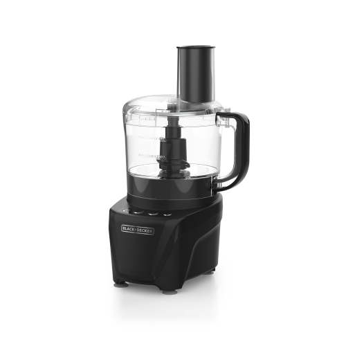 BLACK+DECKER Easy Assembly 8-Cup Food Processor, 850W, 2 Speeds + Pulse, Chop, Puree, Slice, Shred
