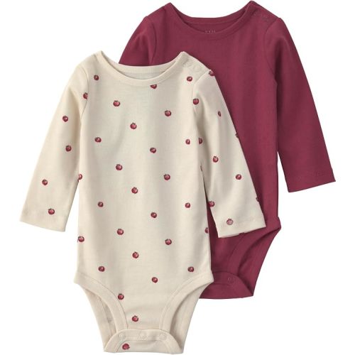 little planet by carter's Baby 2-Pack Organic Cotton Long-Sleeve Bodysuits