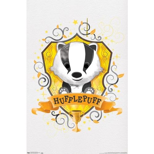 Trends International The Wizarding World: Harry Potter - Hufflepuff Charm Wall Poster, 14.72" x 22.37", Premium Unframed Version