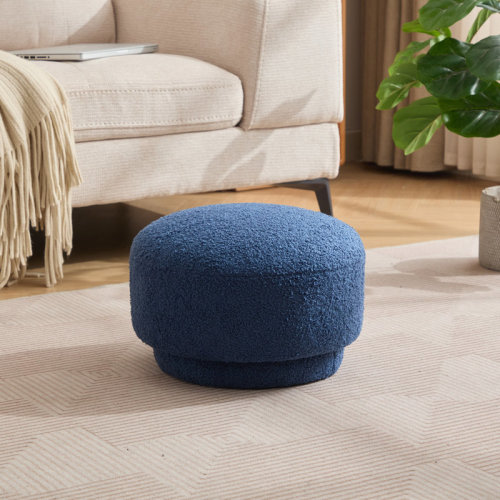 Ivy Bronx Kenzlee Round Upholstered Ottoman & Reviews | Wayfair