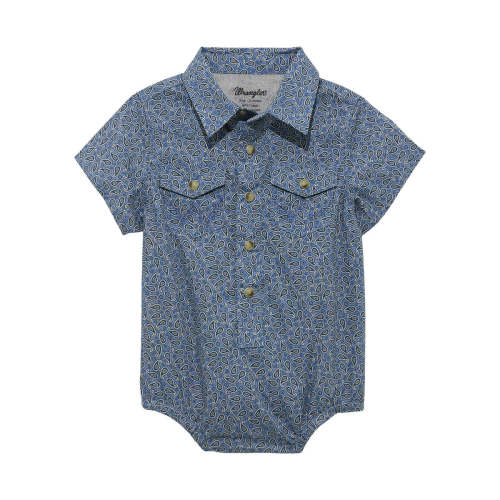 Wrangler Infant Blue Paisley Pearl Snap – Little Buffalo Creek Co.