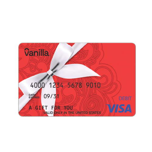 Vanilla® Visa® $50 Red Swirl eGift Card (Plus $4.84 Purchase Fee) [Email Delivery]